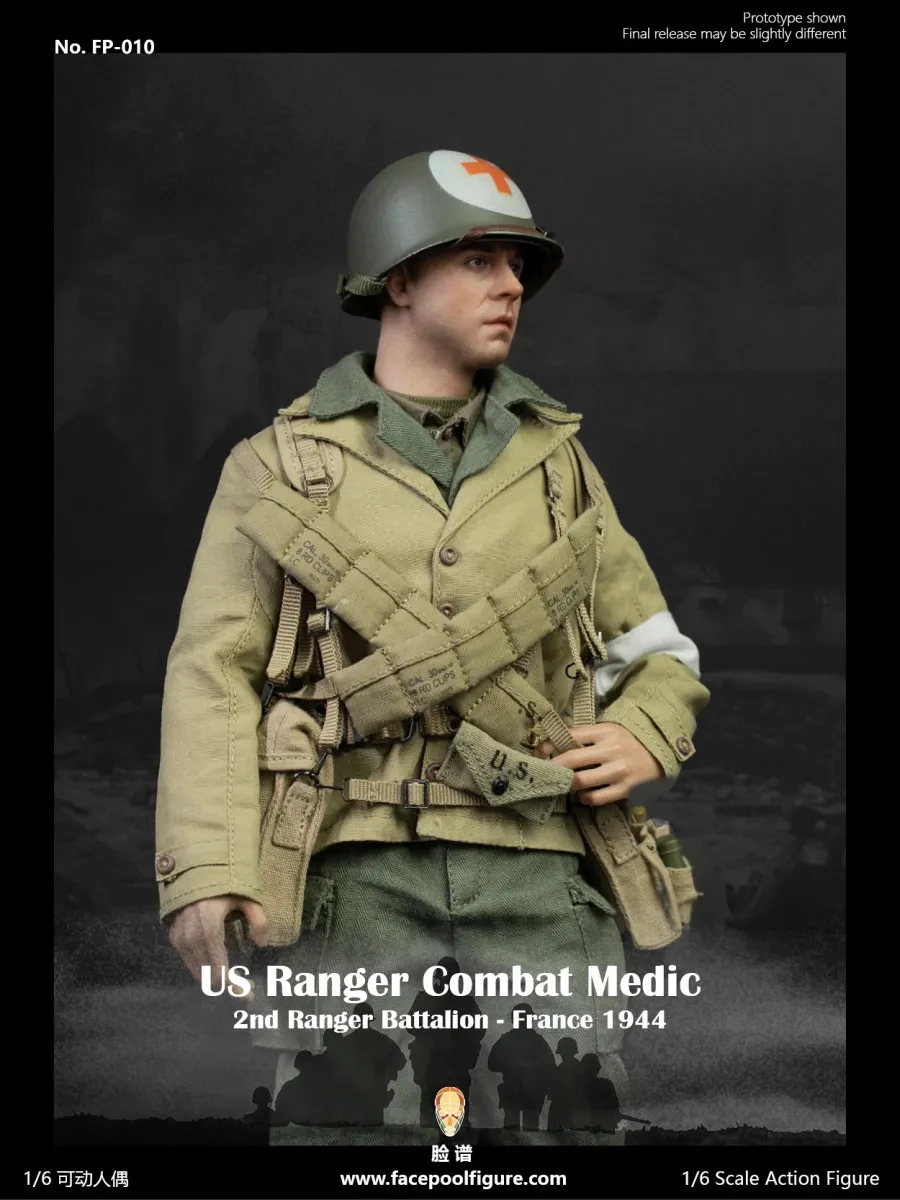 Facepool WWII US Ranger Combat Medic – France 1944 1/6 Scale Action Figure FP-010 9 Facepool WWII US Ranger Combat Medic – France 1944 1/6 Scale Action Figure FP-010 - Image 7