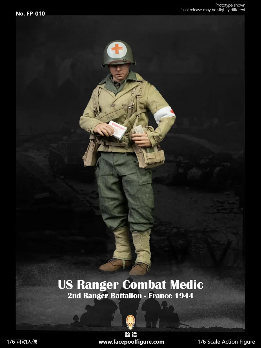 Facepool WWII US Ranger Combat Medic – France 1944 1/6 Scale Action Figure FP-010 8 Facepool WWII US Ranger Combat Medic – France 1944 1/6 Scale Action Figure FP-010 - Image 6