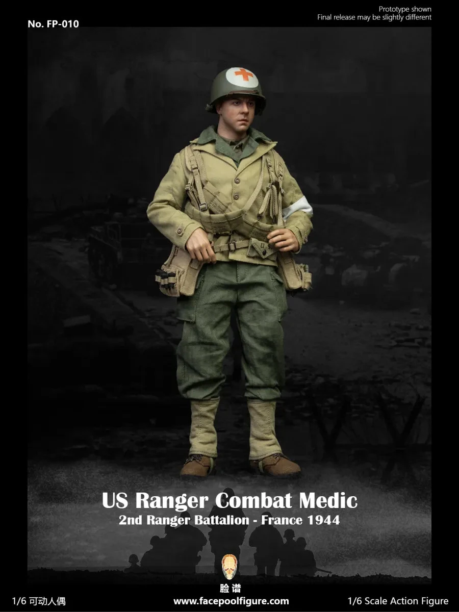 Facepool WWII US Ranger Combat Medic – France 1944 1/6 Scale Action Figure FP-010 11 Facepool WWII US Ranger Combat Medic – France 1944 1/6 Scale Action Figure FP-010 - Image 9