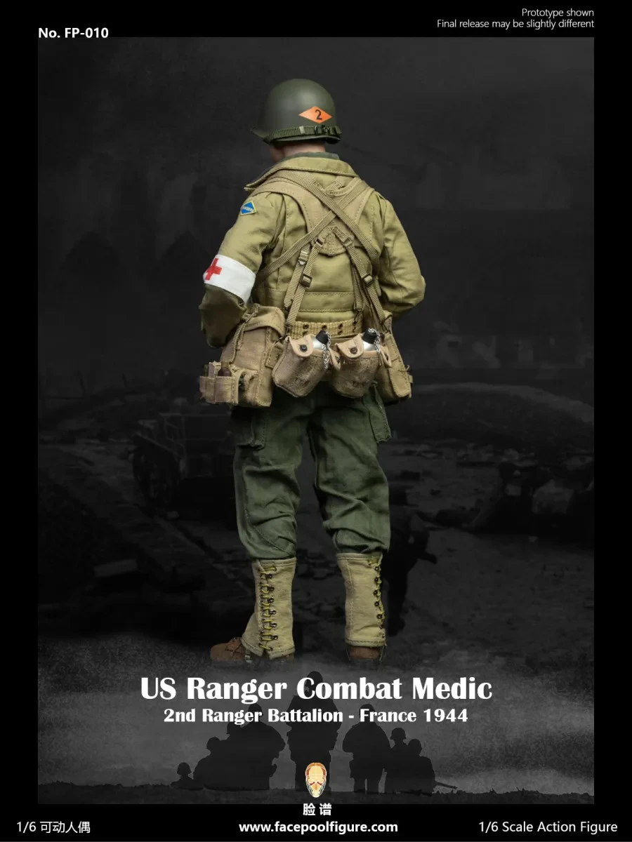 Facepool WWII US Ranger Combat Medic – France 1944 1/6 Scale Action Figure FP-010 14 Facepool WWII US Ranger Combat Medic – France 1944 1/6 Scale Action Figure FP-010 - Image 12