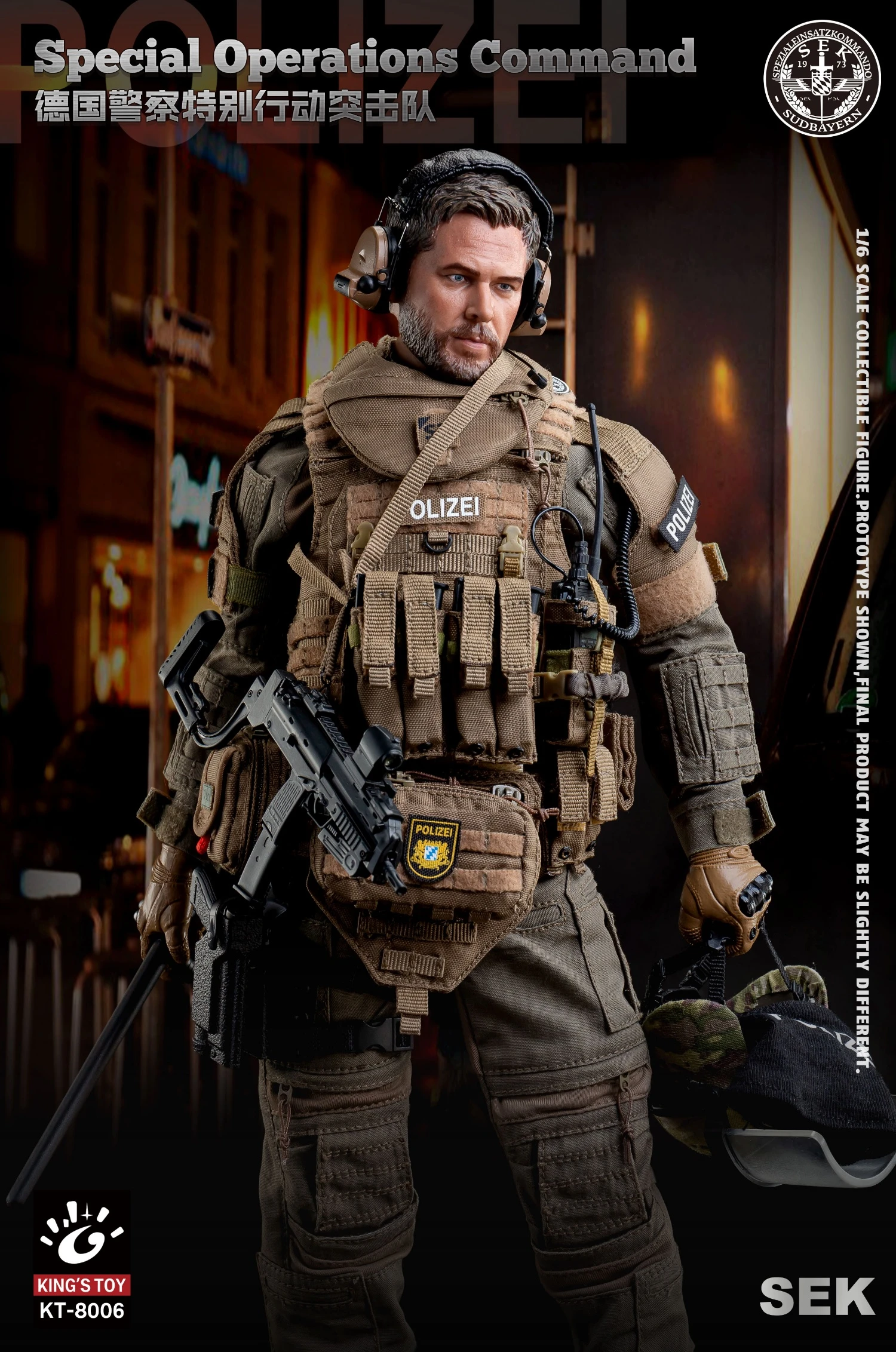 King's Toy German Spezialeinsatz Kommando SEK Police Tactical Units 1/6 Scale Action Figure KT-8006 17 King's Toy German Spezialeinsatz Kommando SEK Police Tactical Units 1/6 Scale Action Figure KT-8006 - Image 15