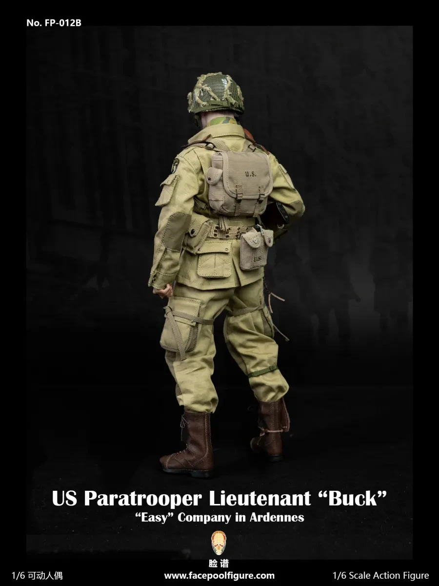 Facepool WWII US Paratrooper Easy Company Lieutenant "Buck" 1/6 Scale Action Figure Jumper Uniform FP-012B 6 Facepool WWII US Paratrooper Easy Company Lieutenant "Buck" 1/6 Scale Action Figure Jumper Uniform FP-012B - Image 4
