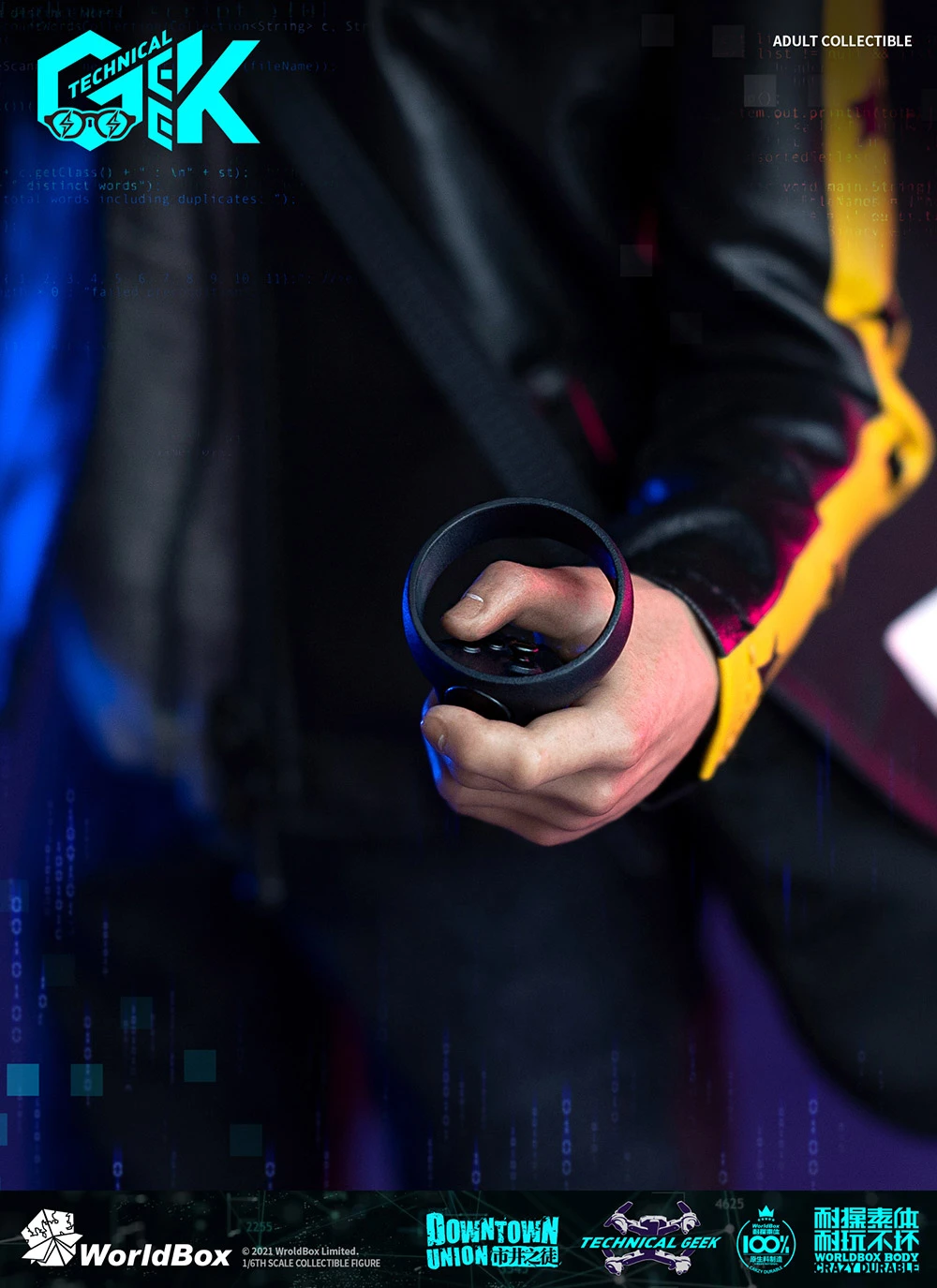 WORLDBOX TECHNICAL GEEK 1/6 SCALE ACTION FIGURE AT035 7 WORLDBOX TECHNICAL GEEK 1/6 SCALE ACTION FIGURE AT035 - Image 5