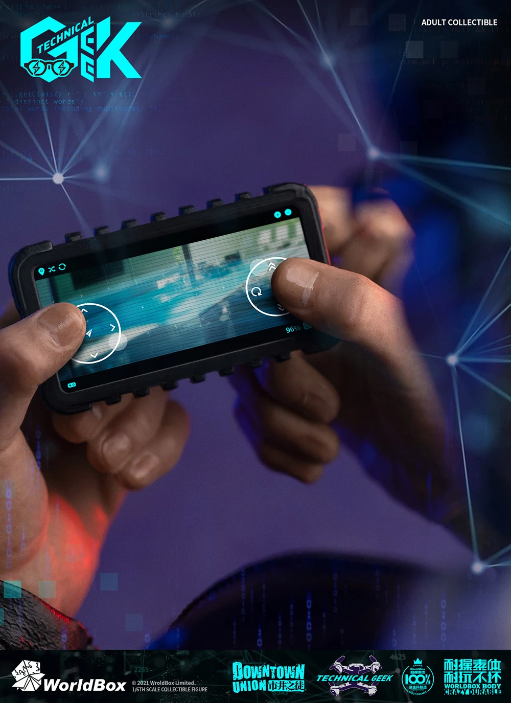 WORLDBOX TECHNICAL GEEK 1/6 SCALE ACTION FIGURE AT035 11 WORLDBOX TECHNICAL GEEK 1/6 SCALE ACTION FIGURE AT035 - Image 9