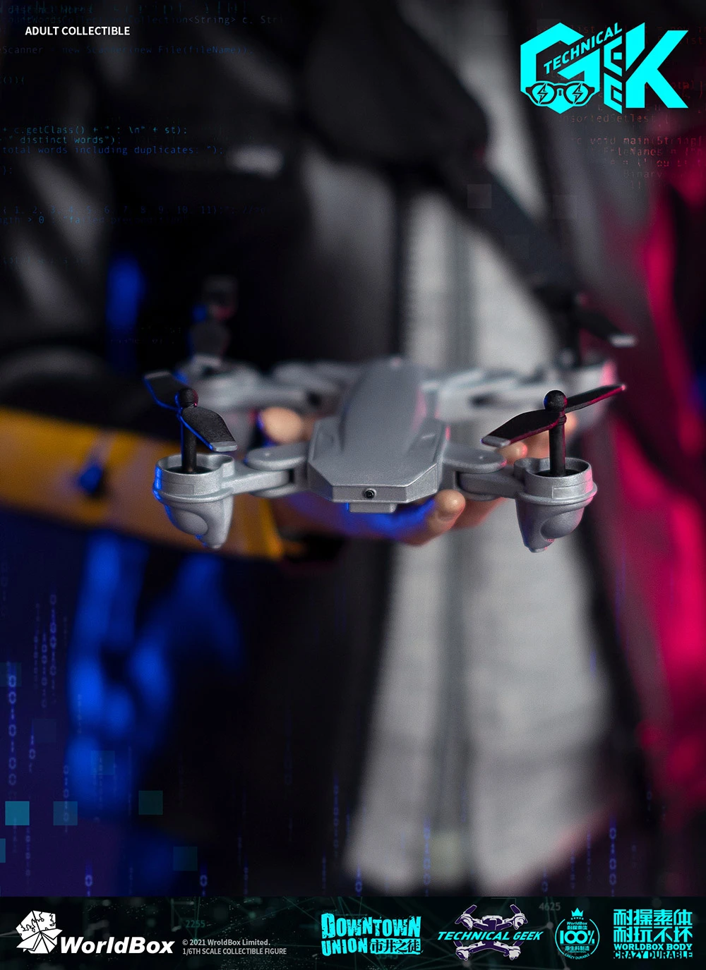 WORLDBOX TECHNICAL GEEK 1/6 SCALE ACTION FIGURE AT035 13 WORLDBOX TECHNICAL GEEK 1/6 SCALE ACTION FIGURE AT035 - Image 11