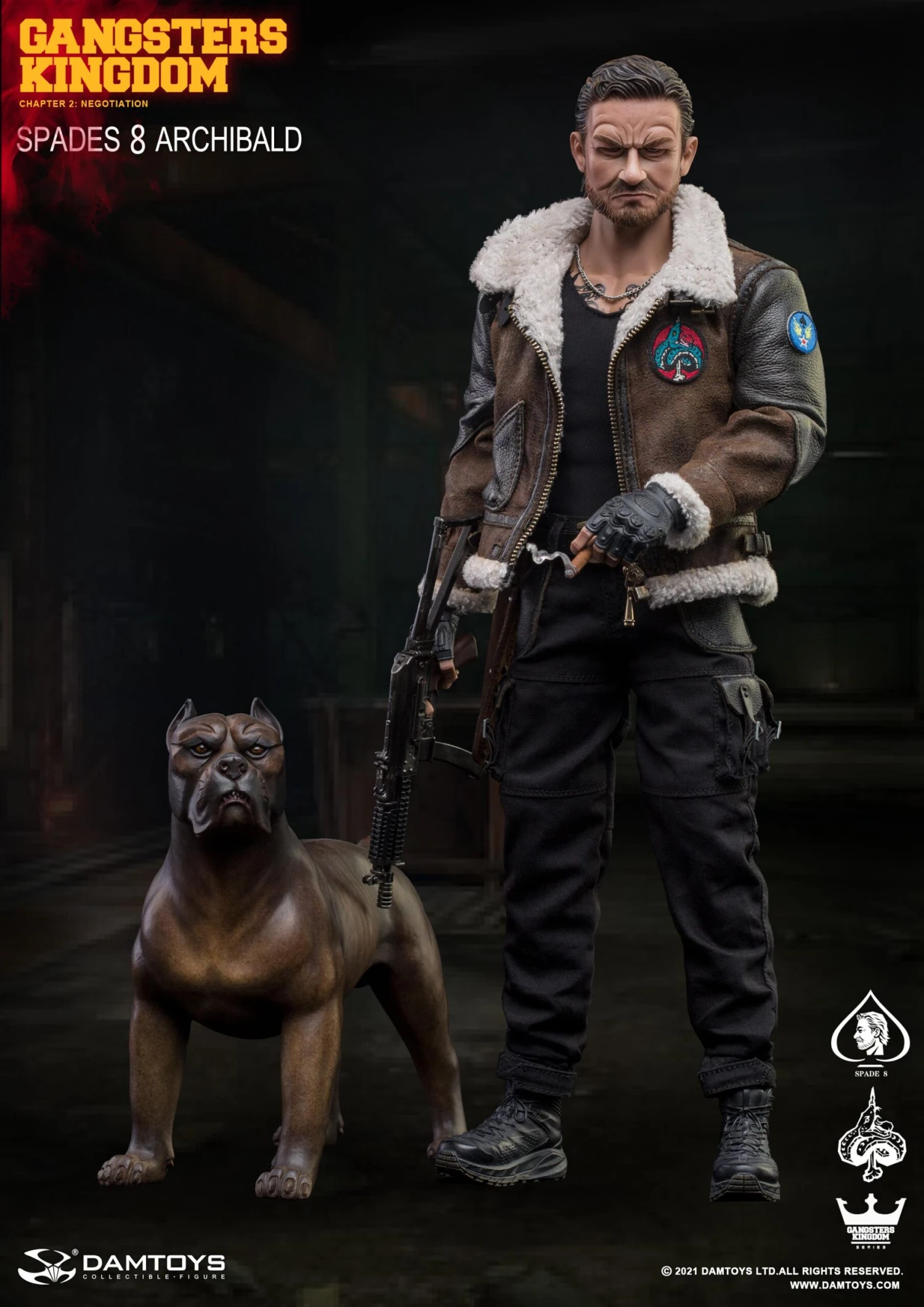 DAMTOYS Gangsters Kingdom Spade 8 Archibald - Corso 1/6 Scale Model (Two Types) GK24S 5 DAMTOYS Gangsters Kingdom Spade 8 Archibald - Corso 1/6 Scale Model (Two Types) GK24S - Image 3