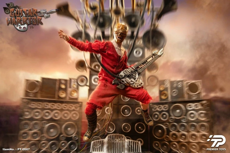 Premier Toys Guitar Warrior 1/6 Scale Action Figure Set Deluxe Version PT-0007A 6 Premier Toys Guitar Warrior 1/6 Scale Action Figure Set Deluxe Version PT-0007A - Image 4