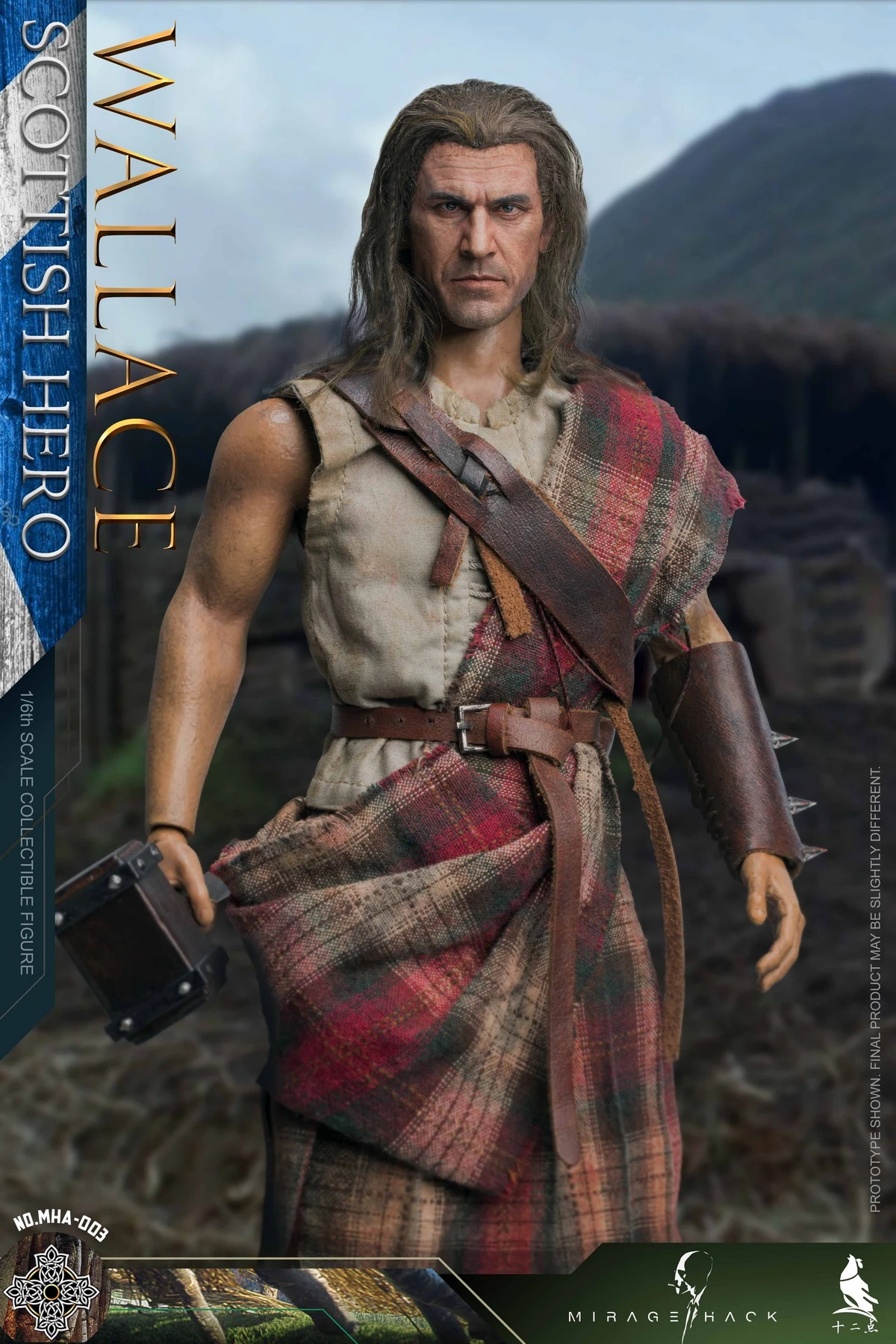 MIRAGE HACK & TWELVE O'CLOCK SCOTTISH HERO WALLACE 1/6 SCALE ACTION FIGURE MHA-003 12 MIRAGE HACK & TWELVE O'CLOCK SCOTTISH HERO WALLACE 1/6 SCALE ACTION FIGURE MHA-003 - Image 10