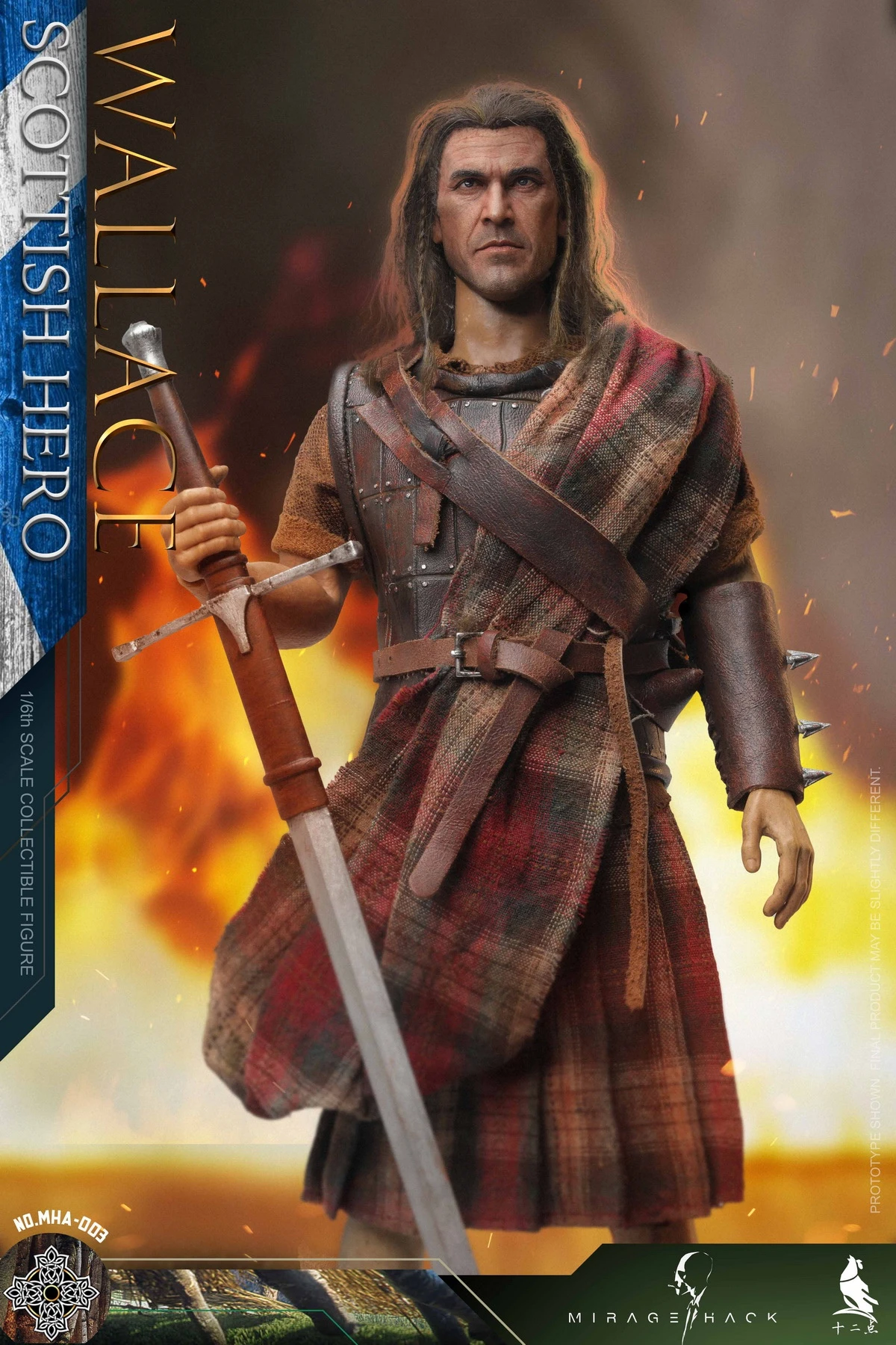 MIRAGE HACK & TWELVE O'CLOCK SCOTTISH HERO WALLACE 1/6 SCALE ACTION FIGURE MHA-003 19 MIRAGE HACK & TWELVE O'CLOCK SCOTTISH HERO WALLACE 1/6 SCALE ACTION FIGURE MHA-003 - Image 17