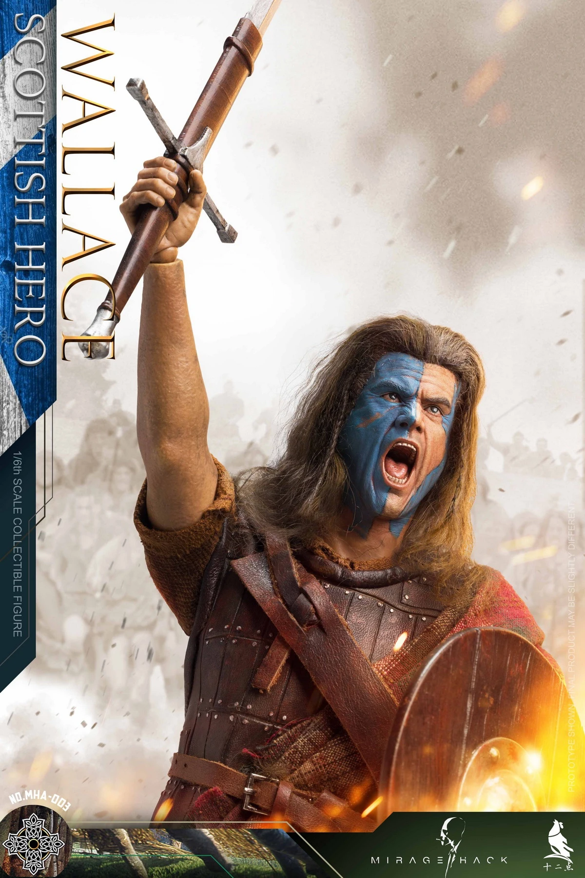 MIRAGE HACK & TWELVE O'CLOCK SCOTTISH HERO WALLACE 1/6 SCALE ACTION FIGURE MHA-003 21 MIRAGE HACK & TWELVE O'CLOCK SCOTTISH HERO WALLACE 1/6 SCALE ACTION FIGURE MHA-003 - Image 19