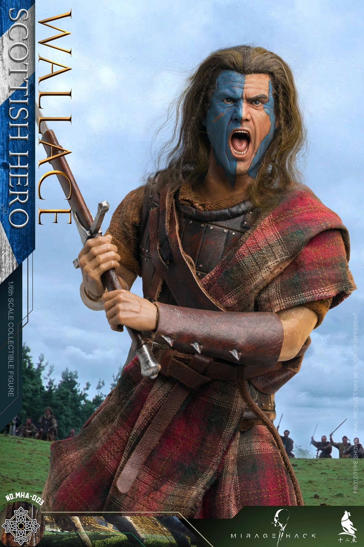 MIRAGE HACK & TWELVE O'CLOCK SCOTTISH HERO WALLACE 1/6 SCALE ACTION FIGURE MHA-003 20 MIRAGE HACK & TWELVE O'CLOCK SCOTTISH HERO WALLACE 1/6 SCALE ACTION FIGURE MHA-003 - Image 18