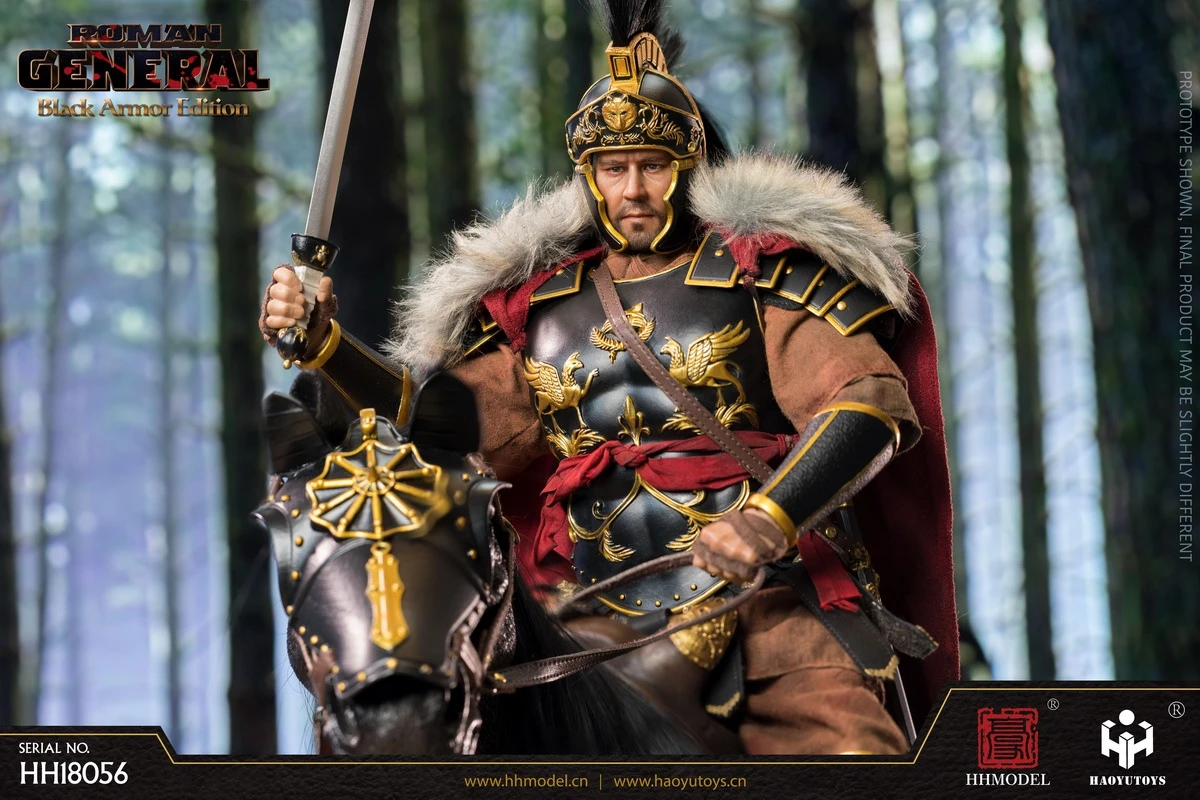 HHModel X Haoyu Toys Imperial Legion - Roman General Black Gold Version 1/6 Scale Action Figure HH18056 13 HHModel X Haoyu Toys Imperial Legion - Roman General Black Gold Version 1/6 Scale Action Figure HH18056 - Image 11