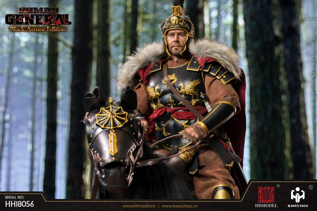 HHModel X Haoyu Toys Imperial Legion - Roman General Black Gold Version 1/6 Scale Action Figure HH18056 7 HHModel X Haoyu Toys Imperial Legion - Roman General Black Gold Version 1/6 Scale Action Figure HH18056 - Image 5