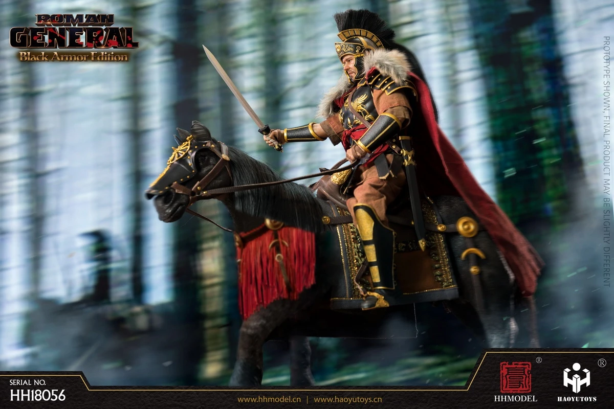 HHModel X Haoyu Toys Imperial Legion - Roman General Black Gold Version 1/6 Scale Action Figure HH18056 8 HHModel X Haoyu Toys Imperial Legion - Roman General Black Gold Version 1/6 Scale Action Figure HH18056 - Image 6
