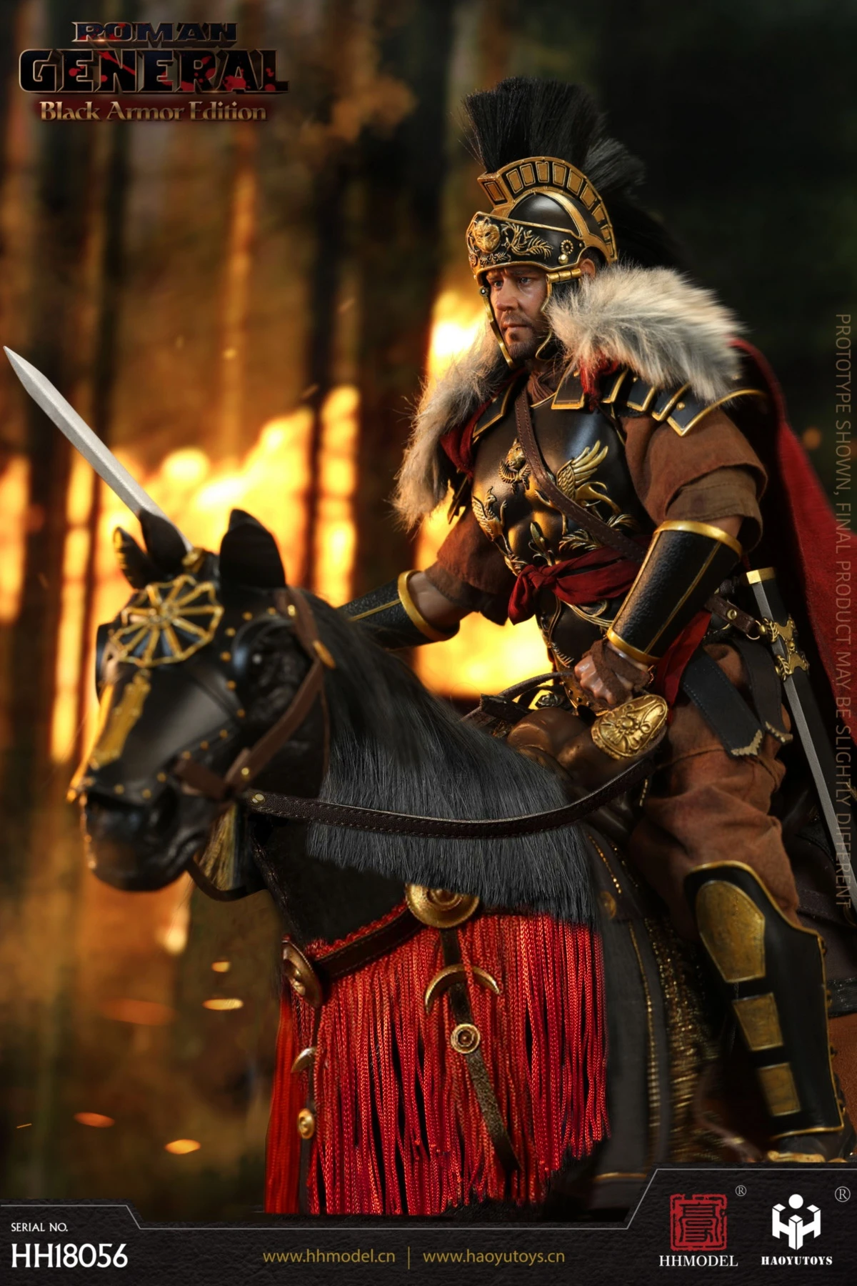 HHModel X Haoyu Toys Imperial Legion - Roman General Black Gold Version 1/6 Scale Action Figure HH18056 16 HHModel X Haoyu Toys Imperial Legion - Roman General Black Gold Version 1/6 Scale Action Figure HH18056 - Image 14