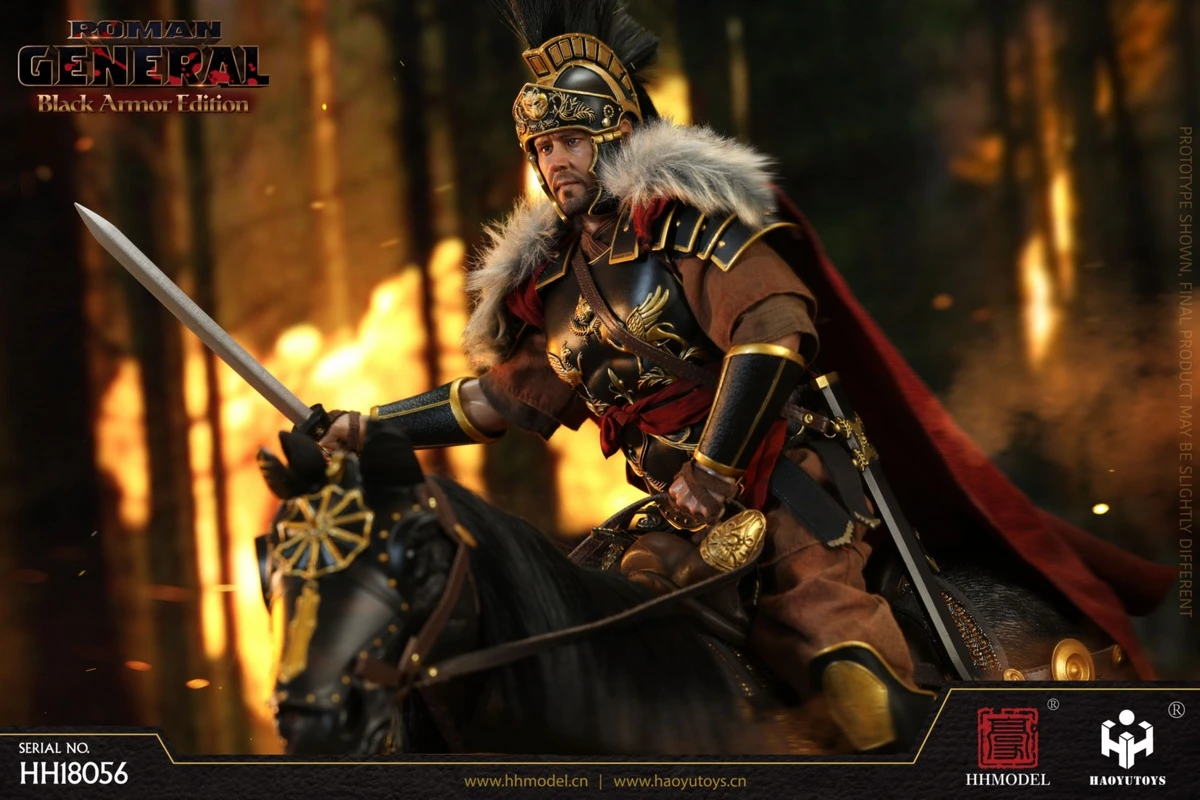 HHModel X Haoyu Toys Imperial Legion - Roman General Black Gold Version 1/6 Scale Action Figure HH18056 10 HHModel X Haoyu Toys Imperial Legion - Roman General Black Gold Version 1/6 Scale Action Figure HH18056 - Image 8