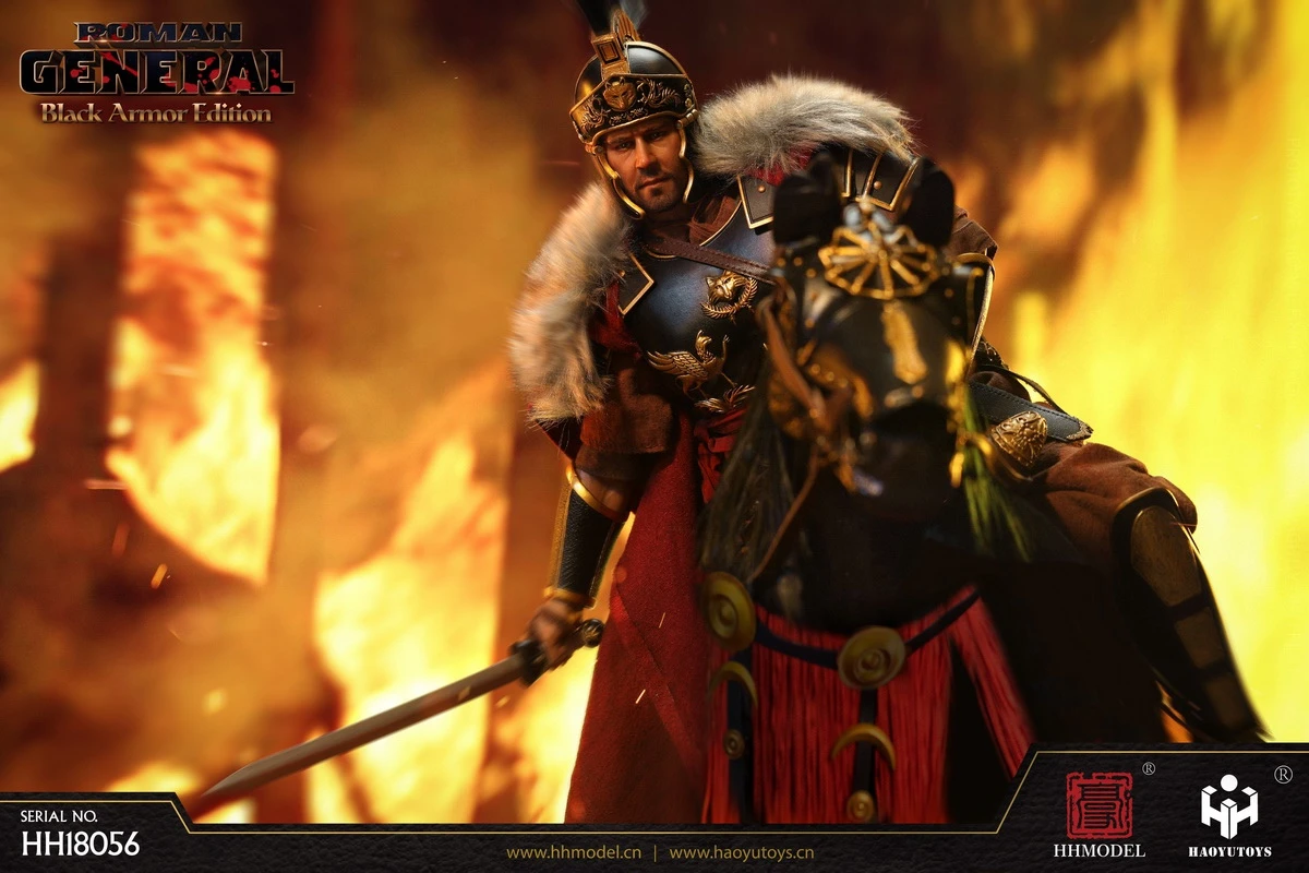 HHModel X Haoyu Toys Imperial Legion - Roman General Black Gold Version 1/6 Scale Action Figure HH18056 6 HHModel X Haoyu Toys Imperial Legion - Roman General Black Gold Version 1/6 Scale Action Figure HH18056 - Image 4
