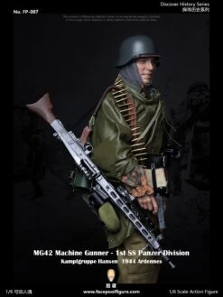 FACEPOOL FIGURE DISCOVER HISTORY SERIES - WWII GERMAN MG42 MACHINE GUNNER AT ARDENNES 1/6 SCALE ACTION FIGURE SPECIAL EDITION FP-007B -US Model Figures Sales 2024 184828rfkummtycgfmmuno 62980.1635911389