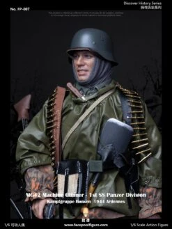 FACEPOOL FIGURE DISCOVER HISTORY SERIES - WWII GERMAN MG42 MACHINE GUNNER AT ARDENNES 1/6 SCALE ACTION FIGURE SPECIAL EDITION FP-007B -US Model Figures Sales 2024 184901wz96n6sn9njvm65j 84804.1635911389