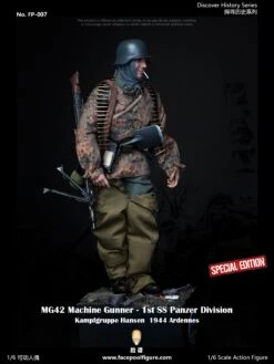 FACEPOOL FIGURE DISCOVER HISTORY SERIES - WWII GERMAN MG42 MACHINE GUNNER AT ARDENNES 1/6 SCALE ACTION FIGURE SPECIAL EDITION FP-007B -US Model Figures Sales 2024 184951o8i7v6ghi7ii5ih6 66145.1635912206