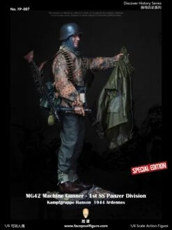 FACEPOOL FIGURE DISCOVER HISTORY SERIES - WWII GERMAN MG42 MACHINE GUNNER AT ARDENNES 1/6 SCALE ACTION FIGURE SPECIAL EDITION FP-007B -US Model Figures Sales 2024 184955i0u0k54bej09wwki 30382.1635912206