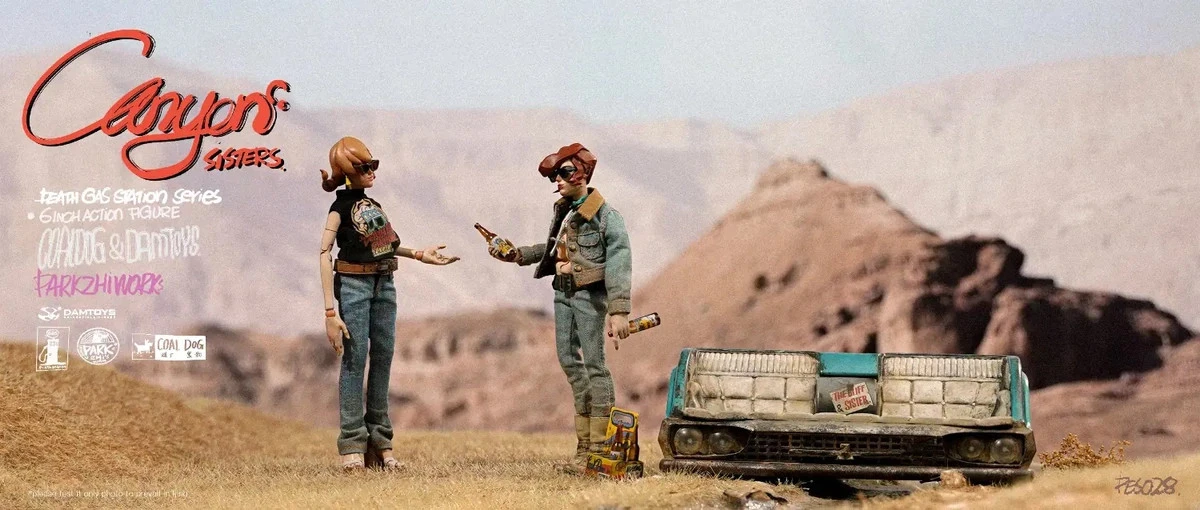 Damtoys X CoalDog Death Gas Station Series - Canyon Sisters 1/12 Scale Action Figure Combo Set PES028 14 Damtoys X CoalDog Death Gas Station Series - Canyon Sisters 1/12 Scale Action Figure Combo Set PES028 - Image 12