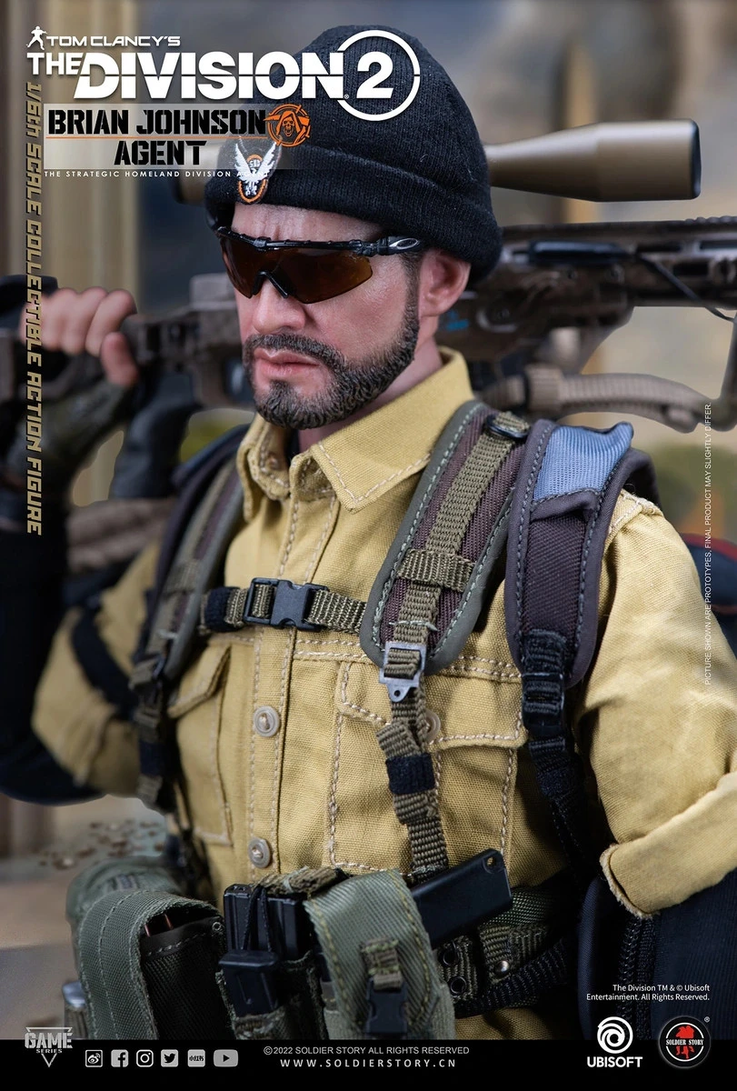 Soldier Story Tom Clancy's The Division 2 - Agent Brian Johnson 1/6 Scale Action Figure Deluxe Version SSG-005 8 Soldier Story Tom Clancy's The Division 2 - Agent Brian Johnson 1/6 Scale Action Figure Deluxe Version SSG-005 - Image 6