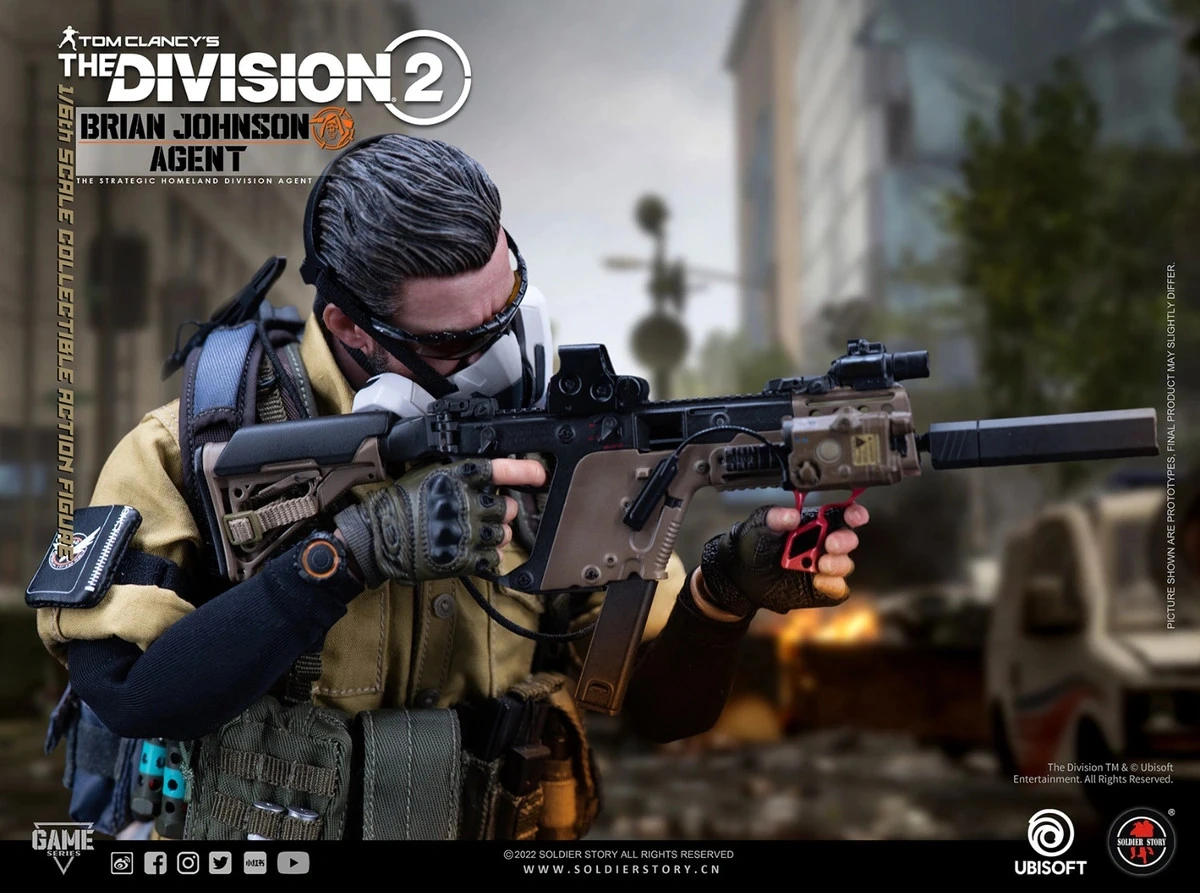 Soldier Story Tom Clancy's The Division 2 - Agent Brian Johnson 1/6 Scale Action Figure Deluxe Version SSG-005 13 Soldier Story Tom Clancy's The Division 2 - Agent Brian Johnson 1/6 Scale Action Figure Deluxe Version SSG-005 - Image 11
