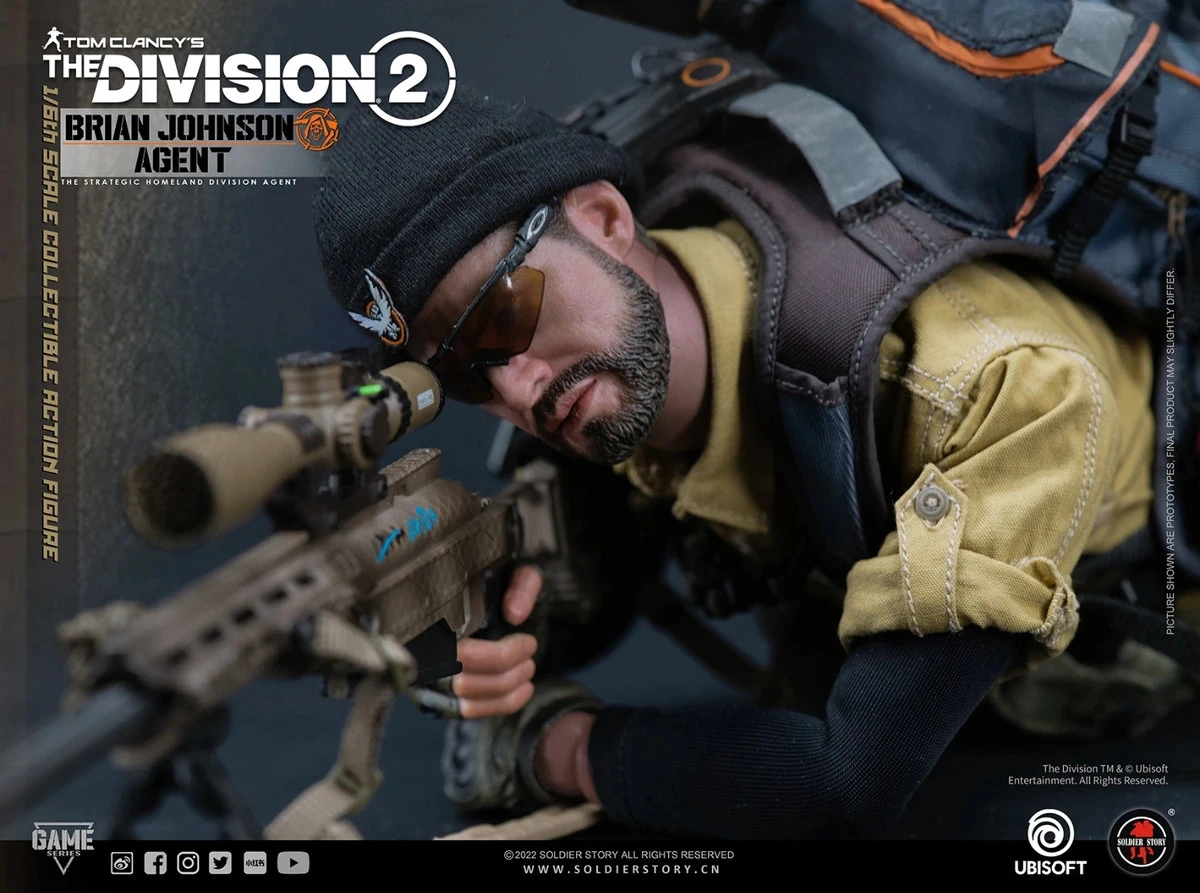 Soldier Story Tom Clancy's The Division 2 - Agent Brian Johnson 1/6 Scale Action Figure Deluxe Version SSG-005 15 Soldier Story Tom Clancy's The Division 2 - Agent Brian Johnson 1/6 Scale Action Figure Deluxe Version SSG-005 - Image 13