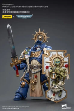 Joy Toy Warhammer 40K Ultramarines Primaris Captain With Relic Shield And Power Sword 1/18 Scale Action Figure -US Model Figures Sales 2024 3 220 95108.1687309677
