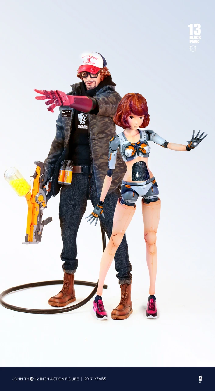 BLACK 13 PARK FUJITA-KUN AND YOU KO'S OTAKU FANTASY WAR 1/6 SCALE ACTION FIGURES SET 5 BLACK 13 PARK FUJITA-KUN AND YOU KO'S OTAKU FANTASY WAR 1/6 SCALE ACTION FIGURES SET - Image 3