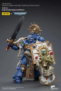 Joy Toy Warhammer 40K Ultramarines Primaris Captain With Relic Shield And Power Sword 1/18 Scale Action Figure -US Model Figures Sales 2024 4 220 39425.1687309674