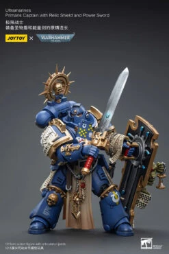 Joy Toy Warhammer 40K Ultramarines Primaris Captain With Relic Shield And Power Sword 1/18 Scale Action Figure -US Model Figures Sales 2024 5 214 52771.1687309675