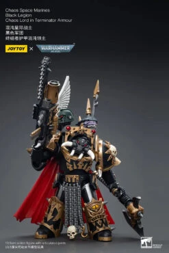 Joy Toy Warhammer 40K Chaos Space Marines Black Legion Chaos Lord In Terminator Armor 1/18 Scale Action Figure -US Model Figures Sales 2024 6 204 08838.1687309194