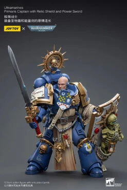 Joy Toy Warhammer 40K Ultramarines Primaris Captain With Relic Shield And Power Sword 1/18 Scale Action Figure -US Model Figures Sales 2024 6 205 41707.1687309678