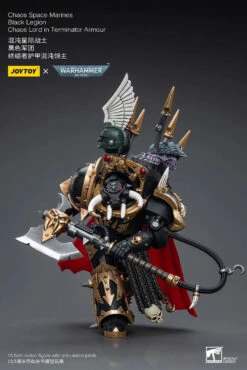 Joy Toy Warhammer 40K Chaos Space Marines Black Legion Chaos Lord In Terminator Armor 1/18 Scale Action Figure -US Model Figures Sales 2024 7 193 28976.1687309197