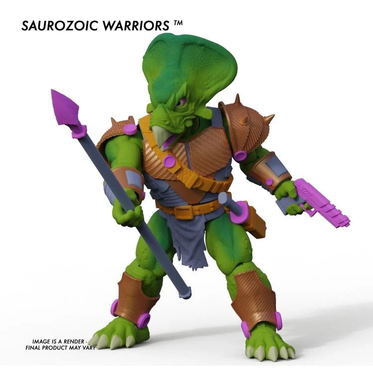 Boss Fight Studio Saurozoic Warriors - Ceratopsian Gaurd, Marr Ossis, Range Brakhion, Triax Skiver Action Figure Set Of 4 6 Boss Fight Studio Saurozoic Warriors - Ceratopsian Gaurd, Marr Ossis, Range Brakhion, Triax Skiver Action Figure Set Of 4 - Image 4
