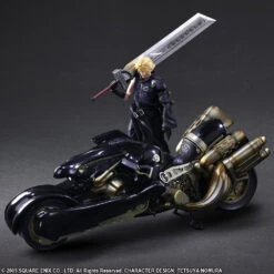 SQUARE ENIX FINAL FANTASY VII (FF7) ADVENT CHILDREN PLAY ARTS KAI - CLOUD STRIFE & FENRIR ACTION FIGURE SET (REISSUE) -US Model Figures Sales 2024 SQ33591R 5 25540.1624611128