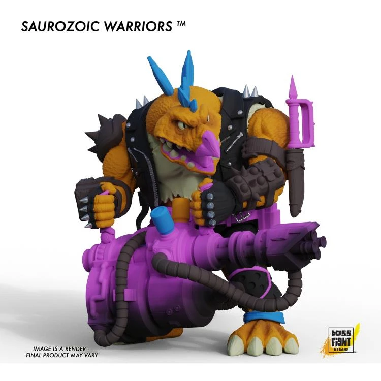 Boss Fight Studio Saurozoic Warriors - Ceratopsian Gaurd, Marr Ossis, Range Brakhion, Triax Skiver Action Figure Set Of 4 10 Boss Fight Studio Saurozoic Warriors - Ceratopsian Gaurd, Marr Ossis, Range Brakhion, Triax Skiver Action Figure Set Of 4 - Image 8