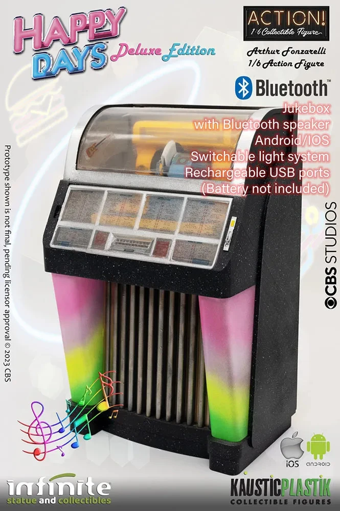 Infinite Statue Fonzie Deluxe Happy Days 1/6 Scale Action Figure With Juke Box 7 Infinite Statue Fonzie Deluxe Happy Days 1/6 Scale Action Figure With Juke Box - Image 5