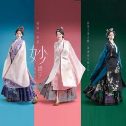 I8TOYS Story About The Ming Dynasty: Lady "Miao" 1/6 Scale Traditional Chinese Hanfu Dress Accessories Set I8-C006 (Three Styles To Choose)