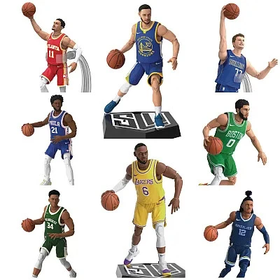 Hasbro Toy NBA Starting Lineup Series 1 6" Scale Action Figure Set Of 8 4 Hasbro Toy NBA Starting Lineup Series 1 6" Scale Action Figure Set Of 8 - Image 2