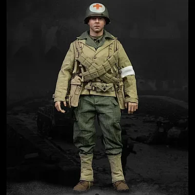 Facepool WWII US Ranger Combat Medic – France 1944 1/6 Scale Action Figure FP-010 4 Facepool WWII US Ranger Combat Medic – France 1944 1/6 Scale Action Figure FP-010 - Image 2