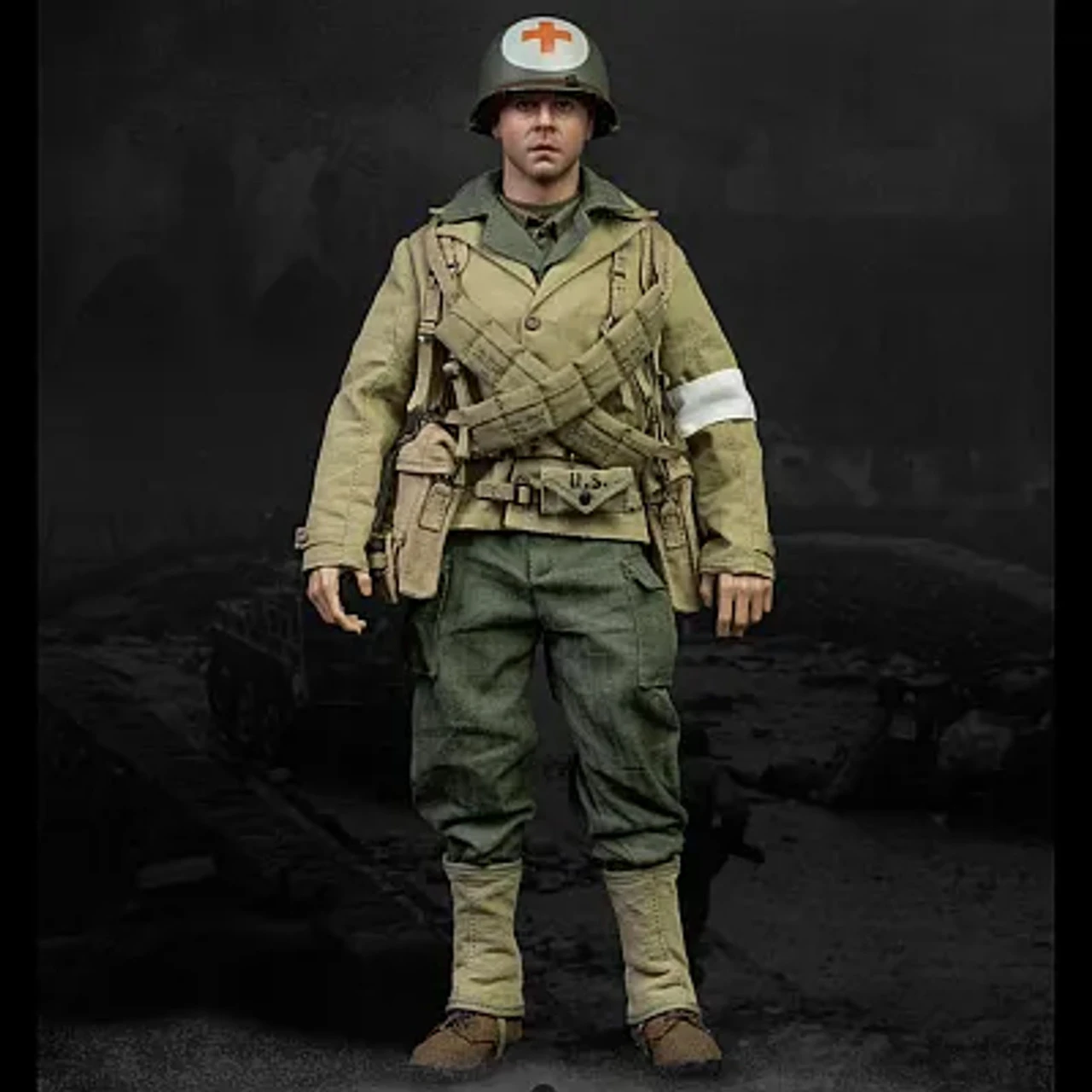 Facepool WWII US Ranger Combat Medic – France 1944 1/6 Scale Action Figure FP-010 3 Facepool WWII US Ranger Combat Medic – France 1944 1/6 Scale Action Figure FP-010