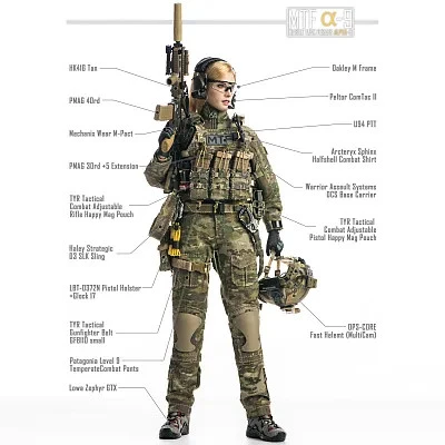 VeryCool MTF Alpha-9 Female Team Member 1/6 Scale Action Figure VCF-2063 4 VeryCool MTF Alpha-9 Female Team Member 1/6 Scale Action Figure VCF-2063 - Image 2