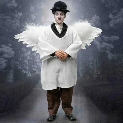 Star Ace Toys My Favorite Movie Series - Charlie Chaplin "The Kid" 1921 Angel 1/6 Scale Costume Set SA0110D