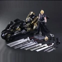 SQUARE ENIX FINAL FANTASY VII (FF7) ADVENT CHILDREN PLAY ARTS KAI - CLOUD STRIFE & FENRIR ACTION FIGURE SET (REISSUE) -US Model Figures Sales 2024 h 87192.1624611128