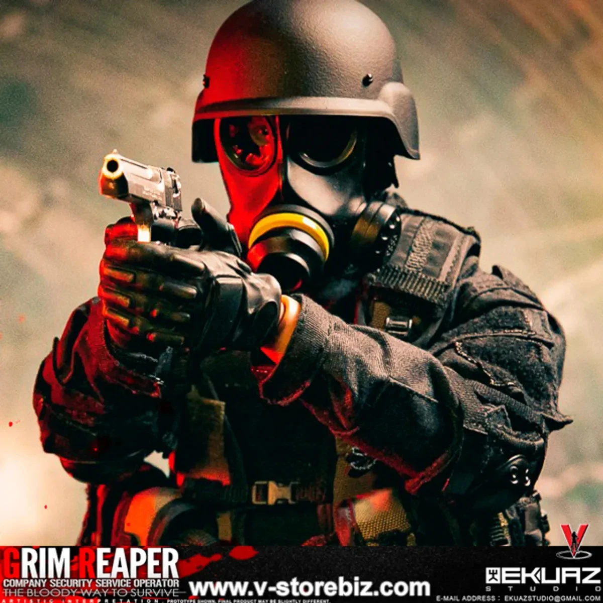 EKUAZ Studio Grim Reaper - The Bloody Way To Survive 1/6 Scale Action Figure 6 EKUAZ Studio Grim Reaper - The Bloody Way To Survive 1/6 Scale Action Figure - Image 4