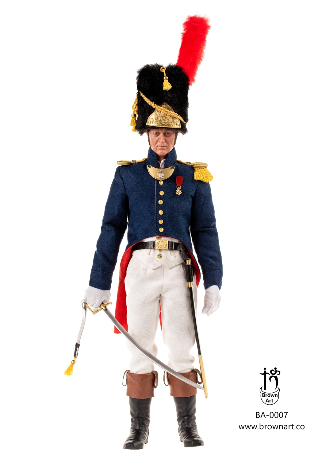 Brown Art The French Imperial Guard - Subaltern 1/6 Scale Action Figure BA-0007 9 Brown Art The French Imperial Guard - Subaltern 1/6 Scale Action Figure BA-0007 - Image 7
