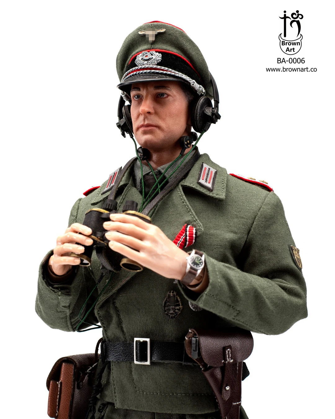 BROWN ART WWII GERMAN PANZER COMMANDER 1/6 SCALE ACTION FIGURE (TWO TYPES) BA-0006 7 BROWN ART WWII GERMAN PANZER COMMANDER 1/6 SCALE ACTION FIGURE (TWO TYPES) BA-0006 - Image 5